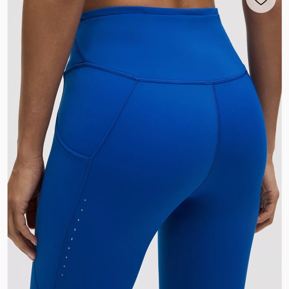 Lululemon athletica Fast & Free Cobalt Blue Leggings - Picture 9 of 9